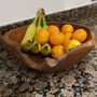 Small Teak Root Table Bowl 30cm Handcrafted Wood Design, thumbnail 6 of 10