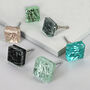 G Decor Maison Crystal Crackle Mirror Glass Pull Knobs, thumbnail 1 of 8