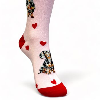 I Love Dachshunds Socks Novelty Gift, 3 of 7