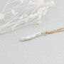 Gold Filled Ivory Stick Pearl Necklace, thumbnail 6 of 8