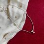 925 Silver Heart Dangle Boho Thin Payal Anklet, thumbnail 6 of 8