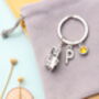 Caravan Personalised Keyring Travel Caravanning Gift, thumbnail 4 of 11