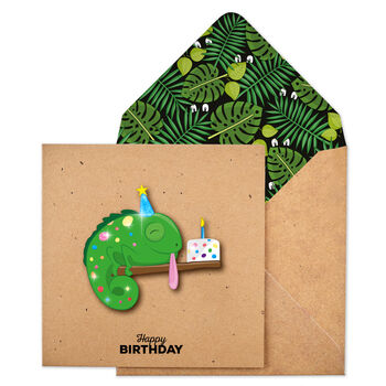Handmade 3D Jungle Animal Cards Pack Of Five, 6 of 6