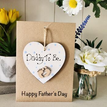 Personalised Father's Day Daddy To Be Keepsake Card, 3 of 6