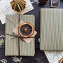 Green Stripe Paper Fibre Wrapping Paper, thumbnail 6 of 7