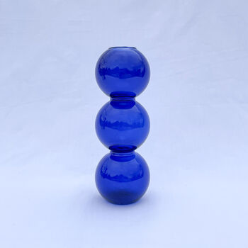 Assorted Coloured Glass Bubble Vase, 6 of 8