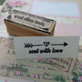 'Sent With Love' Rubber Stamp, thumbnail 2 of 5