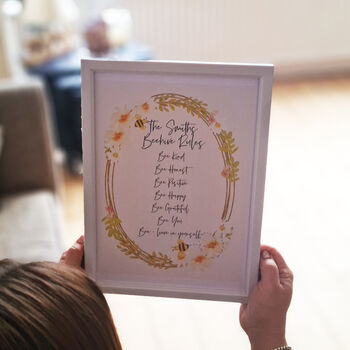 Personalised Bumble Bee Family Rules, 2 of 2