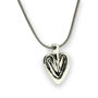 Sterling Silver Heart Necklace, thumbnail 1 of 6
