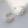 Sterling Silver Bubble Hoop Studs, thumbnail 3 of 9