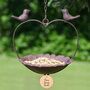 Personalised Iron Heart Garden Flower Bird Dish, thumbnail 1 of 8