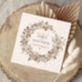 Personalised Luxury Wreath Wedding Card, Newlyweds Card, thumbnail 3 of 3