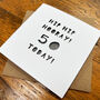 Milestone 50th Birthday Card 50 Years Old 'Hip Hip Hooray! You're 50 Today!' Paper Cut, thumbnail 3 of 3