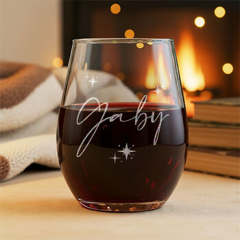 Personalised Birthday Squeeze Stemless Glass Gift Box Hamper, 3 of 6