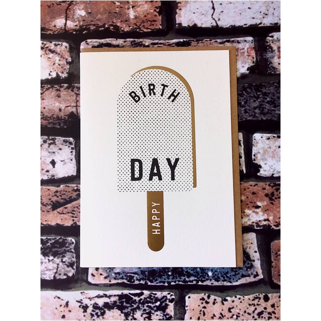 Happy birthday ice cream by velvet olive  notonthehighstreetcom Happy birthday ice cream by velvet olive  notonthehighstreetcom