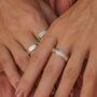 Amore Sterling Silver Spinning Ring, thumbnail 4 of 12