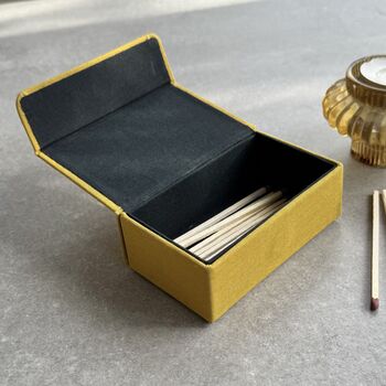 Ultimate Companion Refillable Matchbox With Golden Bee Motif, 7 of 12