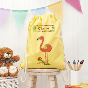 Personalised Flamingo Nursery Bag, 5 of 12