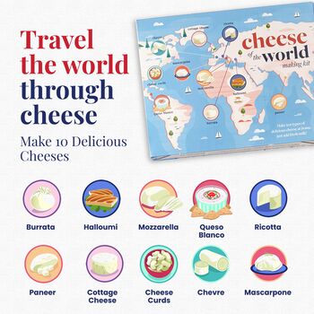 Cheese Of The World Making Kit Make You Own Cheese Kit, 3 of 7