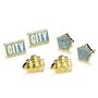 Manchester City Football Club Set Of Three Stud Earrings, thumbnail 5 of 7