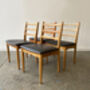 Four Mid Century Dining Chairs By Schreiber Furniture, thumbnail 5 of 12