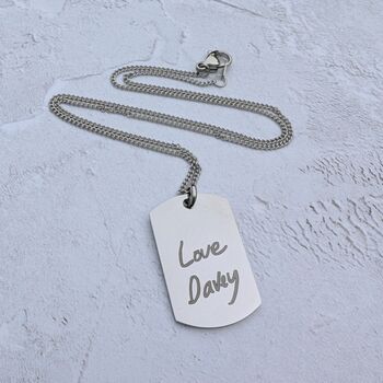 Fingerprint Dog Tag Necklace, 4 of 6