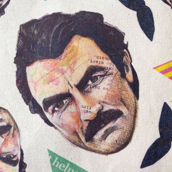 Tom Selleck Patterned Tote Bag, 5 of 6