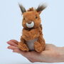 Scottish Red Squirrel Soft Toy And Personalised Keyring, thumbnail 1 of 5