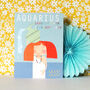 Mini Aquarius Zodiac Card, thumbnail 3 of 5