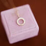 9ct Gold Birthstone Circle Necklace, thumbnail 3 of 5