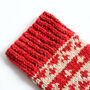 Striped Fair Isle Socks Knitting Kit, thumbnail 6 of 9