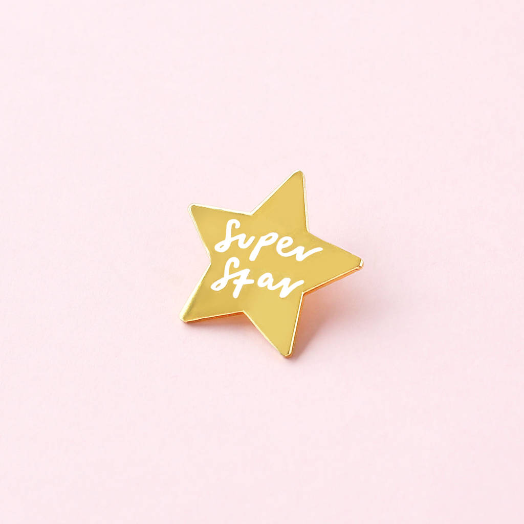 Superstar Enamel Pin By Old English Company
