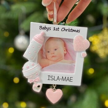 Personalised Baby’s First Christmas Decoration, 3 of 8