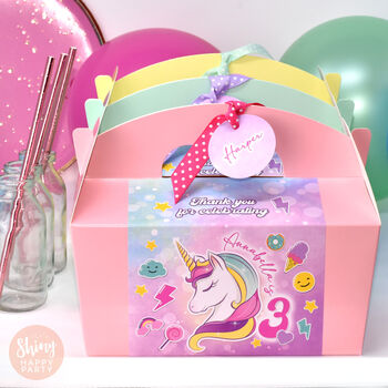 Personalised Unicorn Party Gift Box, 3 of 4