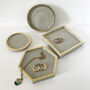 Square Concrete And Gold Trinket Dish, thumbnail 4 of 5