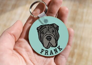 Shar Pei Face Keyring, 2 of 6