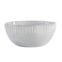 Vintage White Porcelain Ribbed Plates And Bowls, thumbnail 5 of 6