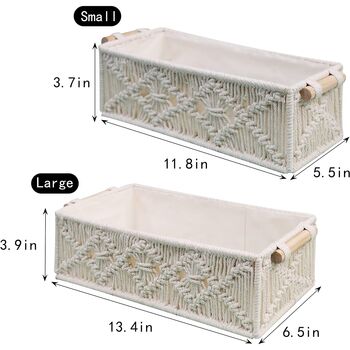 Two Storage Baskets For Storage Organiser Shelves, 8 of 8