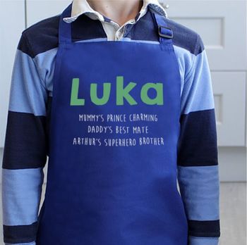 Child's Personalised Name Apron, 3 of 12