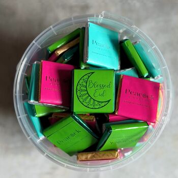 Eid Chocolate Squares Tub 100pk Colourful, 7 of 7