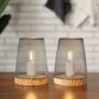 Set Of Two Vase Type LED Wireless Lamp With Timer, thumbnail 1 of 6