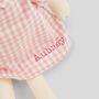 Personalised My 1st Doll In Pink Dress Blonde Hair, thumbnail 3 of 6