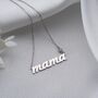 Sterling Silver Mama Birthstone Necklace, thumbnail 3 of 9