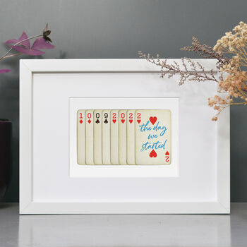 Personalised Special Date Playing Cards Print, 5 of 5