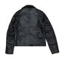Ladies Black Leather Biker Jacket, thumbnail 5 of 8