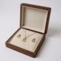 Personalised Sterling Silver And Gold Stirrup Gift Set, thumbnail 9 of 9