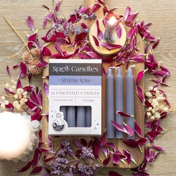 Stress Less Spell Candles | Pack Of 12, 3 of 5