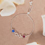 Infinity Family Birthstone Sliding Bracelet, thumbnail 4 of 11