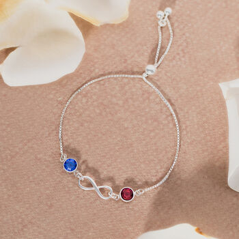 Infinity Family Birthstone Sliding Bracelet, 4 of 11