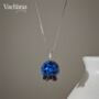Sterling Silver Blue Blueberry Necklace, thumbnail 1 of 4